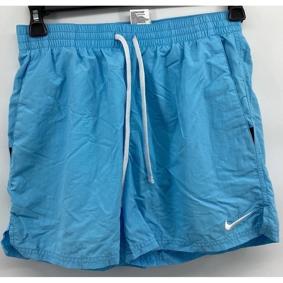 Nike Other - Mens NIKE SWIM SOLID ICON 5" SHORTS AQUA BLUE NESSE495-486 Size M